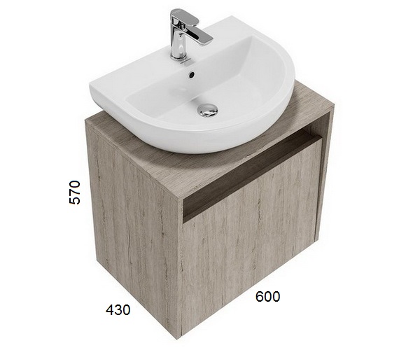 тумба с раковиной KERAMA MARAZZI PRO 60